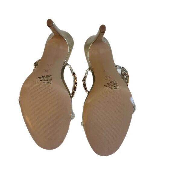 New! BCBGgeneration gold chained sandals Size 7.5 New, no box - Picture 5 of 5